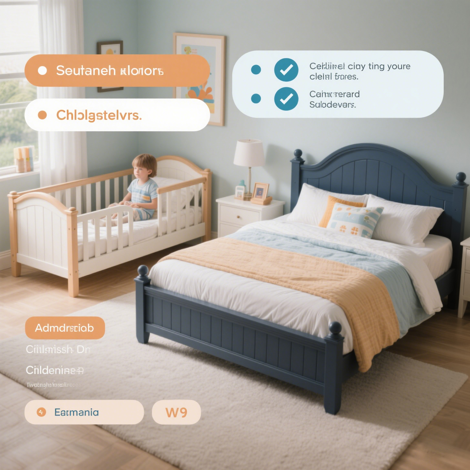 The difference and choice between children's beds and adult beds