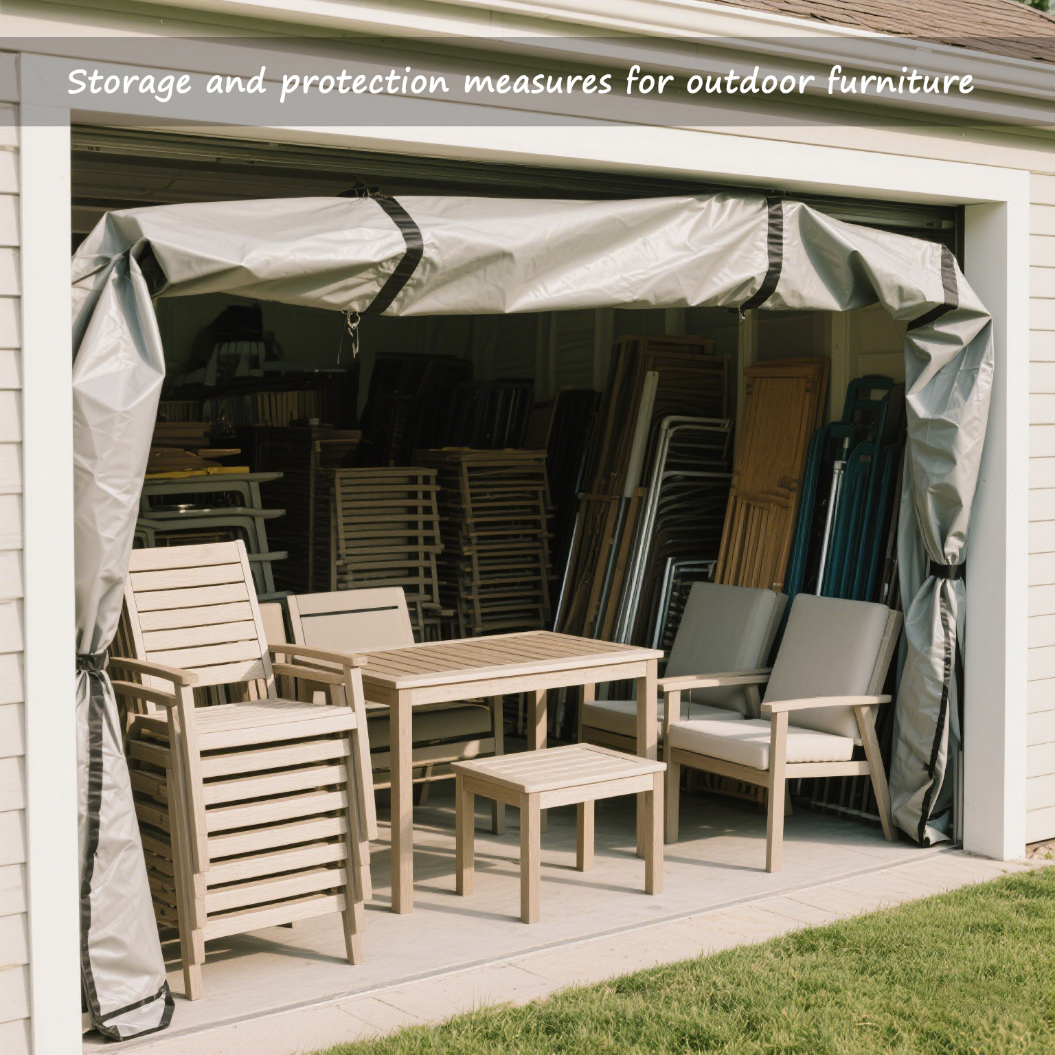 Storage and protection measures for outdoor furniture